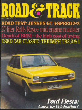 ROAD & TRACK 1976 OCT - TRIUMPHS, XJ12-Group 2, BRM